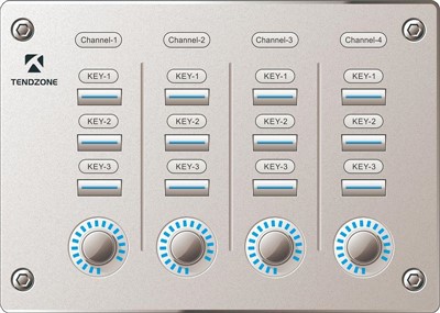 Panel Kontrol Dengan Kenop Dan Tombol